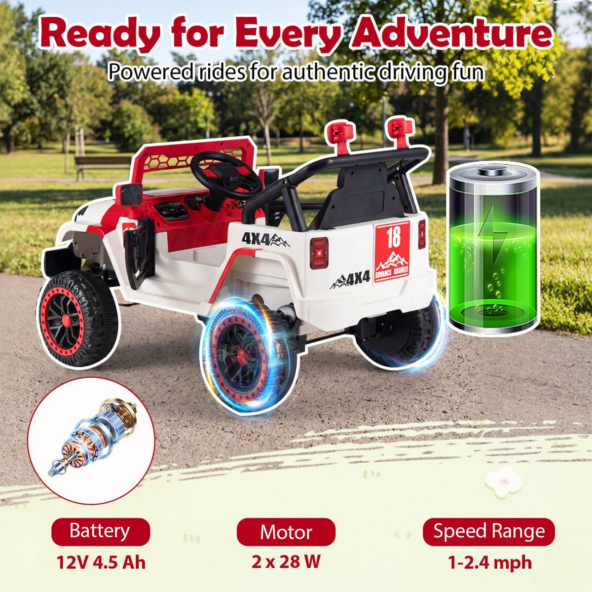 12V Kids Ride-On Truck with Parent Remote Control
