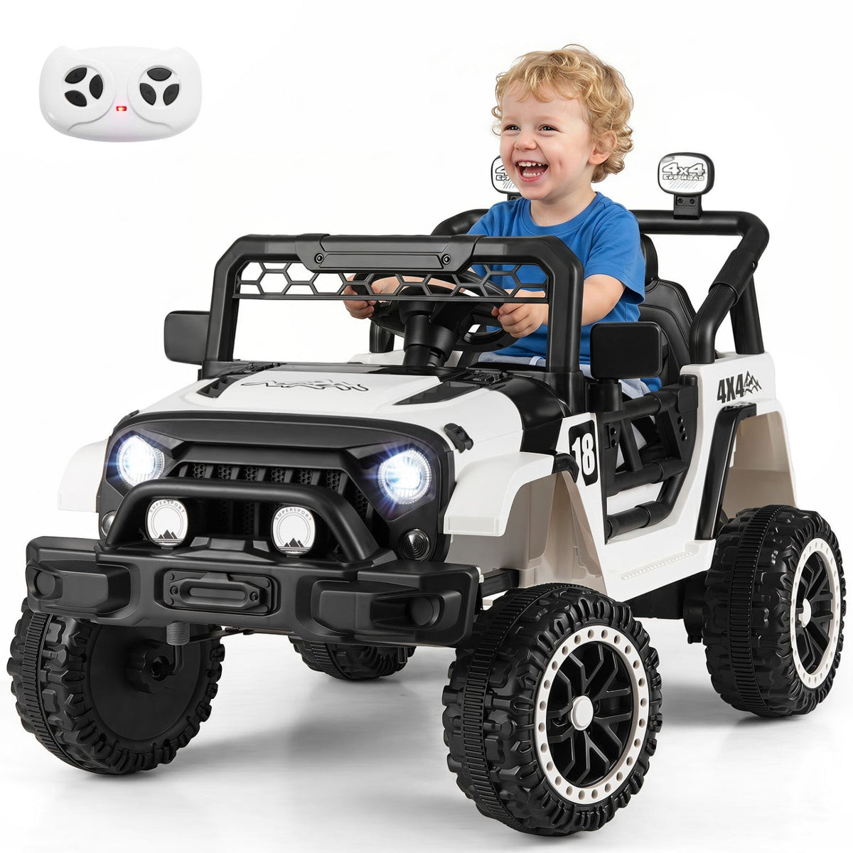 12V Kids Ride-On Truck with Parent Remote Control