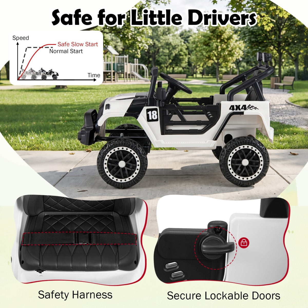 12V Kids Ride-On Truck with Parent Remote Control