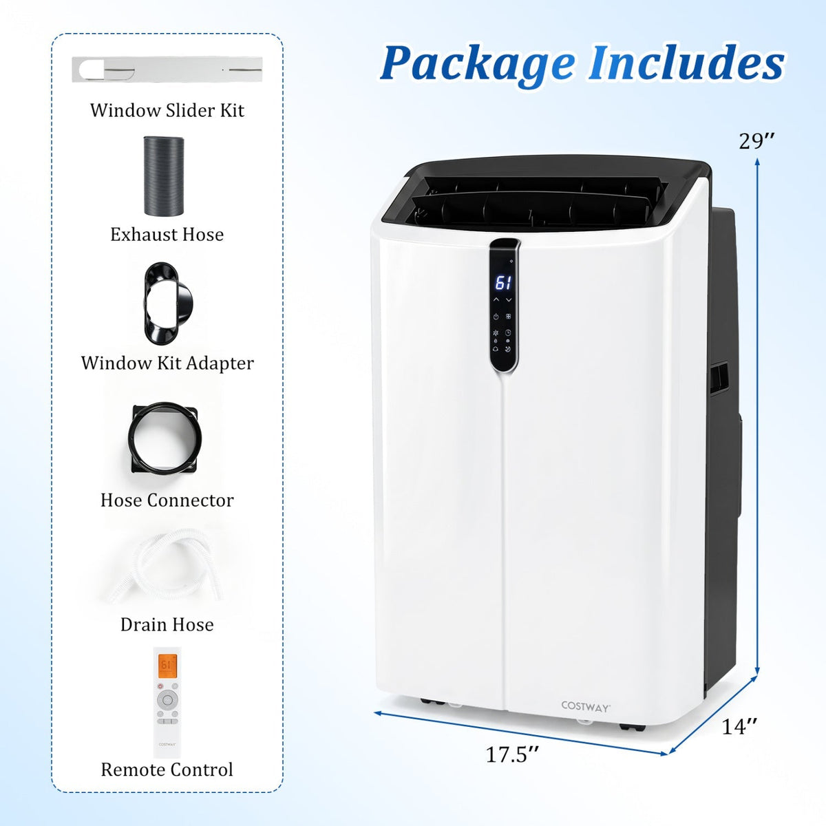 14,000 BTU Smart Portable Air Conditioner