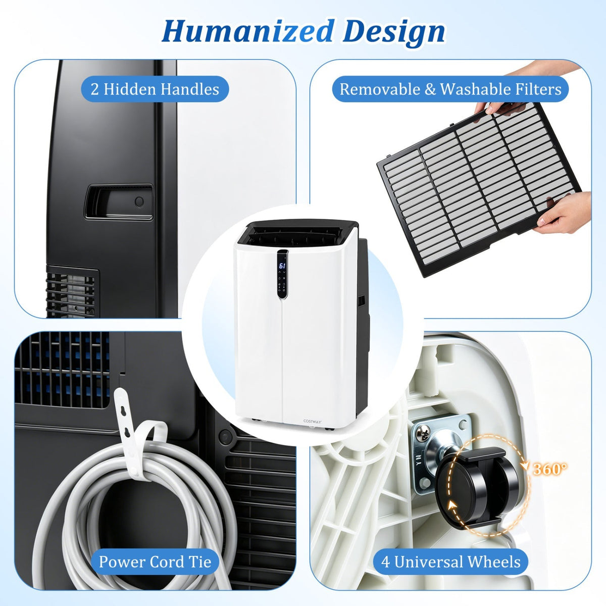 14,000 BTU Smart Portable Air Conditioner