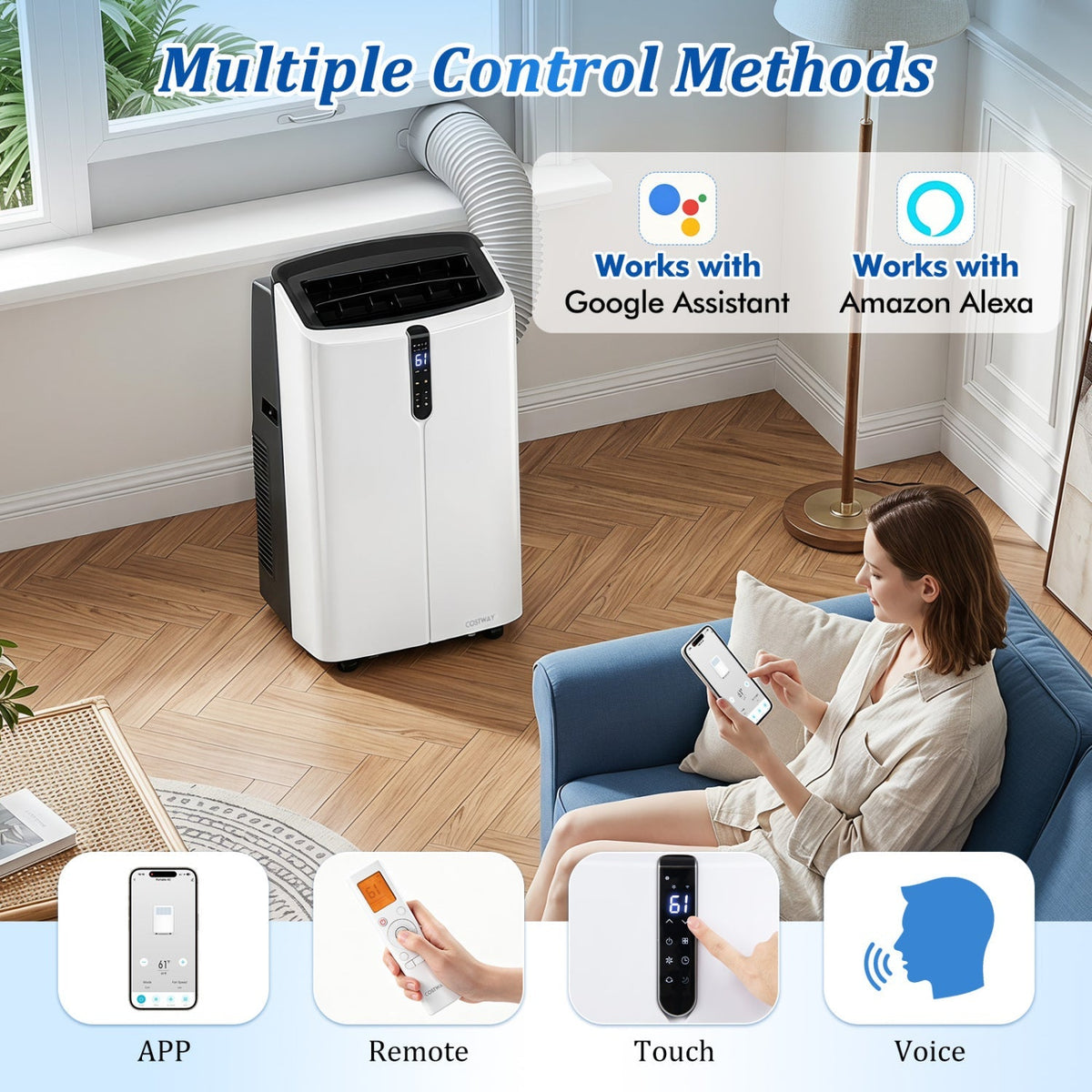 14,000 BTU Smart Portable Air Conditioner