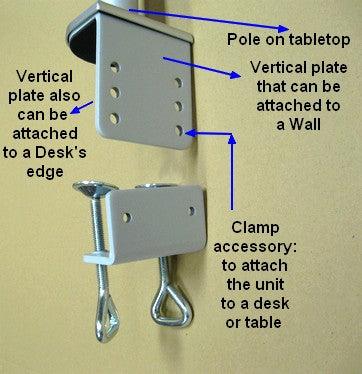 DF17CL Monitor Desk Stand and Arm - Clamp-on desk - height adjustable