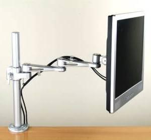 DF17CL Monitor Desk Stand and Arm - Clamp-on desk - height adjustable