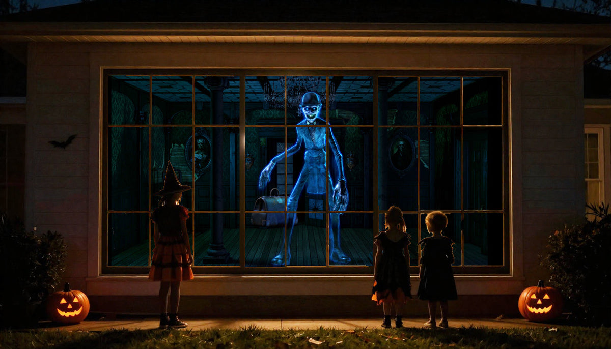 HoliScapes Ghostly Apparitions 2 Halloween Projector Kit – 9ft Screen