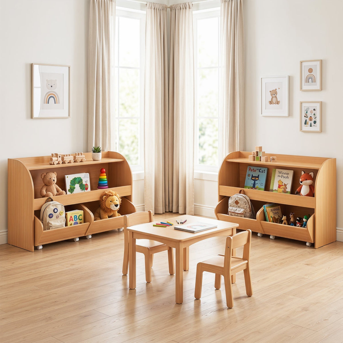 Kids Toy Storage Organizer with Rolling Drawers