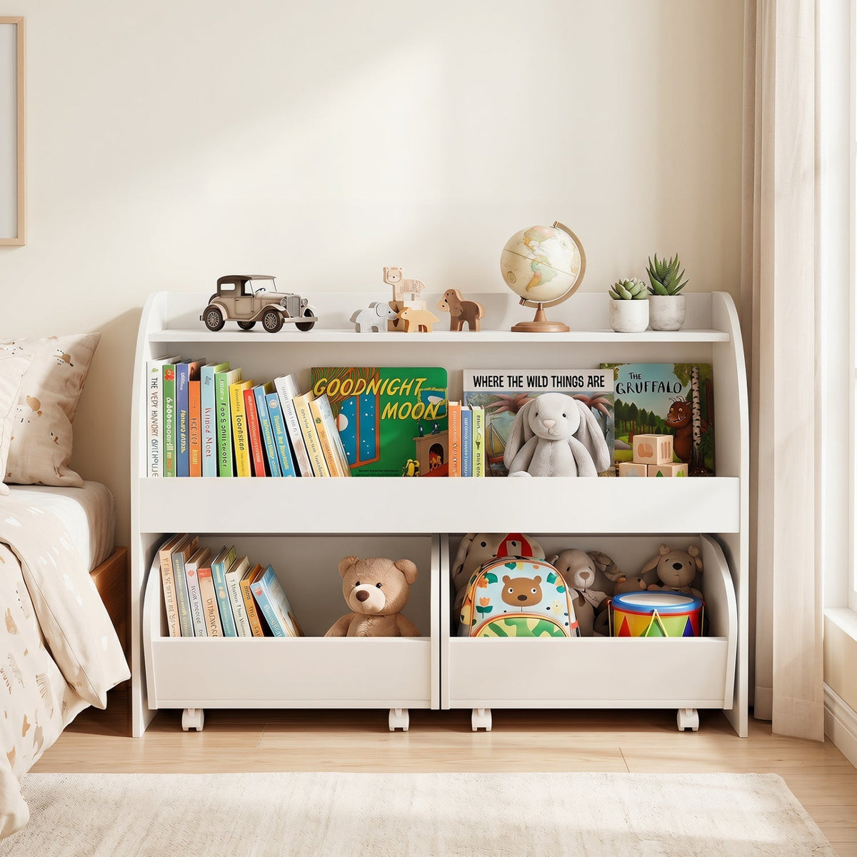 Kids Toy Storage Organizer with Rolling Drawers