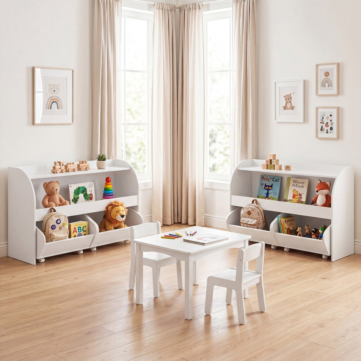 Kids Toy Storage Organizer with Rolling Drawers