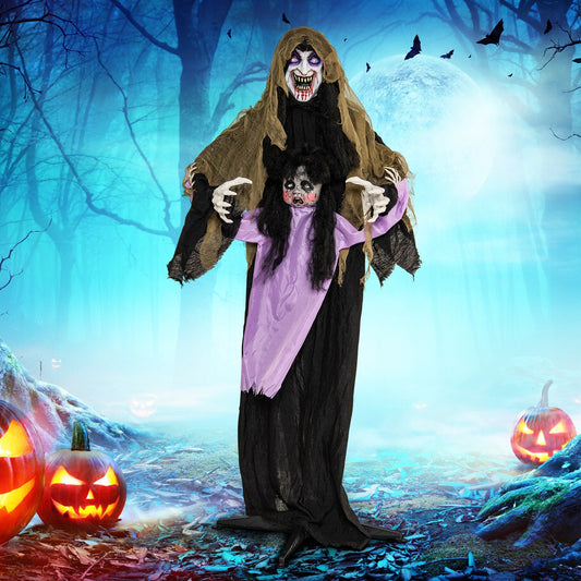 Lighted Animated Outdoor Vampire Halloween Decoration – LED Yard