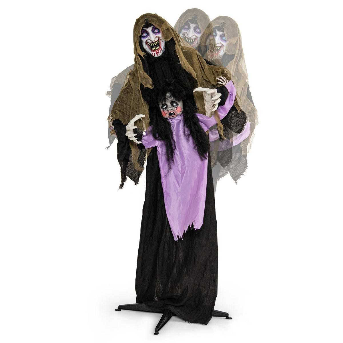Lighted Animated Outdoor Vampire Halloween Decoration – LED Yard