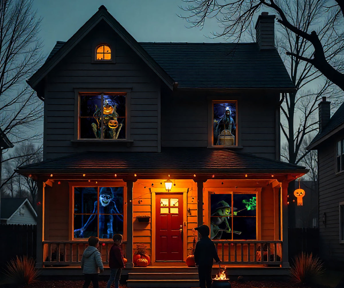 HoliScapes Hollusion Vol. 2 Halloween Projector Kit – 9ft Screen