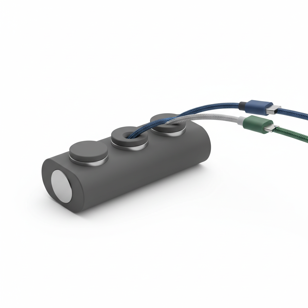 Magnetic Cable Organizer - desk cable management